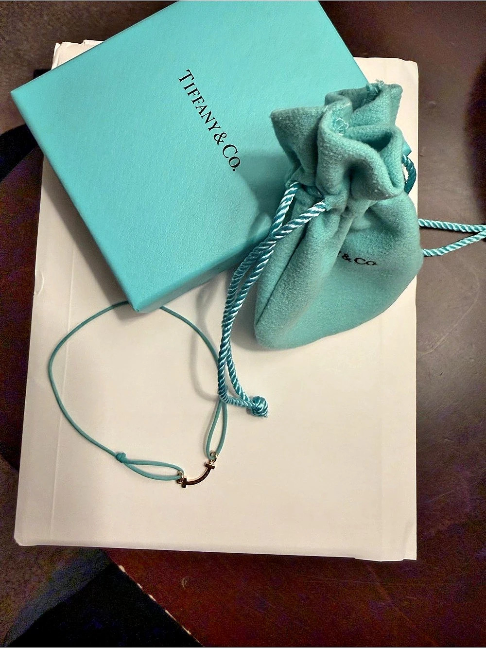 Tiffany & Co. Smile Bracelet in Blue & gold Like New